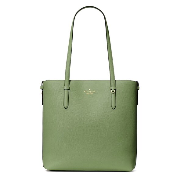 New Kate Spade Juliette Pebble Leather Medium Tote Cedar Stand